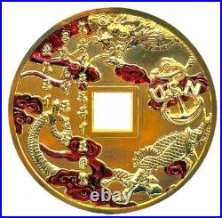 Limited Rare Okinawa Island Wide Chiefs. Navy Japanese Yen CPO Challenge Coin