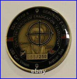Limited SEAL Team 6 Serial Number ### / 250 NEPTUNE SPEAR Navy Challenge Coin