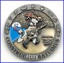 Limited SEAL Team V Seabees CONSTRUIMUS BATUIMUS. USN Navy NSW Challenge Coin