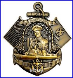 Limited USS DELBERT D. BLACK DDG-119 Trailblazer. Navy Survivor Challenge Coin