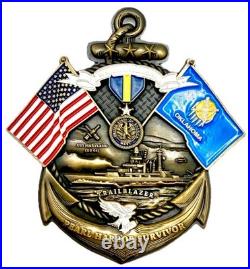 Limited USS DELBERT D. BLACK DDG-119 Trailblazer. Navy Survivor Challenge Coin
