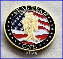 Lot Of 10 Navy Seal Team Challenge Coins