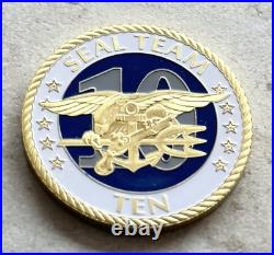 Lot Of 10 Navy Seal Team Challenge Coins