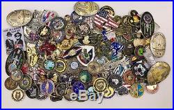 Lot of 100 Challenge Coins FBI CIA USN CPO Police Military Trump USS Enterprise