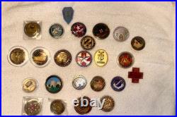 Lot of 20+ Military Challenge Coins Army, Navy, Air Force, 9/11, Nurse Corps Lot of 20+ Military Challenge Coins Army, Navy, Air Force, 9/11, Nurse Corps