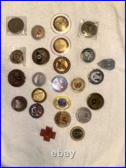 Lot of 20+ Military Challenge Coins Army, Navy, Air Force, 9/11, Nurse Corps Lot of 20+ Military Challenge Coins Army, Navy, Air Force, 9/11, Nurse Corps