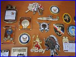 Lot of 29 Navy CPO Challenge Coins Navy Seals Constitution MA MP CIA Deadpool