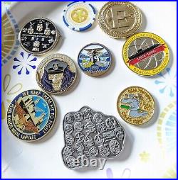 Lot of Navy submarine challenge coins