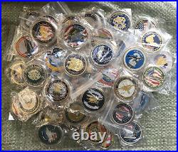 Lots of 50 different NAVY Seal team aircraft carrier Department Challenge Coin