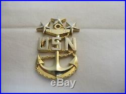 MCPON Rick West US Navy CPO AUTHENTIC Master Chief Petty Officer Challenge Coin
