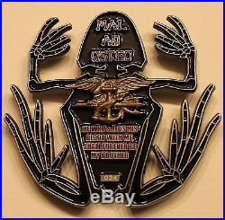 Mal Ad Osteo Bad to the Bone SEAL Serial #024 Navy Challenge Coin Original