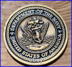 Mcpon 10 Terry Scott Master Chief Challenge Coin CMDCM CMC Us Navy Officer Petty