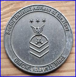 Mcpon 1 Delbert Black Cpo CMC CMDCM Us Navy Challenge Coin Military Master Chief