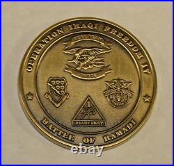 Michael Monsoor SEAL Team 3 MOH OIF Ramadi Battle Memorial Navy Challenge Coin