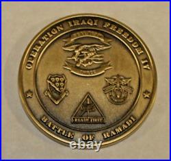 Michael Monsoor SEAL Team 3 MOH OIF Ramadi Battle Memorial Navy Challenge Coin