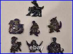 Mighty Morphin Power Rangers E-4- E-9 & Warrant Navy Challenge Coin Lot Oil Drip