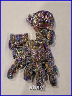 Mighty Morphin Power Rangers E-4- E-9 & Warrant Navy Challenge Coin Lot Oil Drip