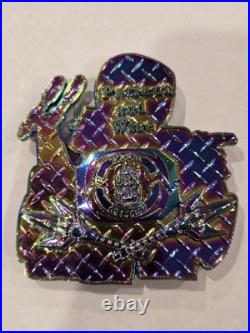 Mighty Morphin Power Rangers E-4- E-9 & Warrant Navy Challenge Coin Lot Oil Drip