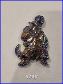 Mighty Morphin Power Rangers E-4- E-9 & Warrant Navy Challenge Coin Lot Oil Drip