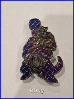 Mighty Morphin Power Rangers E-4- E-9 & Warrant Navy Challenge Coin Lot Oil Drip
