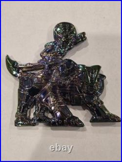 Mighty Morphin Power Rangers E-4- E-9 & Warrant Navy Challenge Coin Lot Oil Drip
