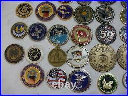 Military Challenge Coin Lot 75pcs Navy Air Force Army Commander General