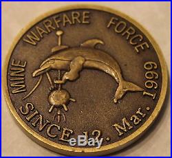 Mine Warfare Force Since 12 Mar 1999 Mammal Dolphin EOD Navy Challenge Coin