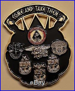Molon Labe Special Operations Commmand SEALs CPO Chief's Navy Challenge Coin