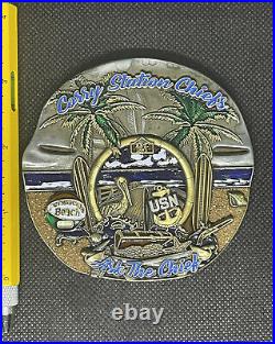 NAS Pensacola Corry Station Chiefs CITW NIOC-P Serialized Navy Challenge Coin