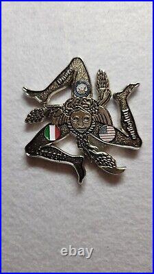 NAS Sigonella US Navy Italy First Class Petty Officer Association Challenge Coin