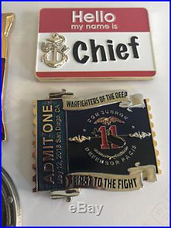 NAVY CPO / USN / CHIEF / LOT / Challenge Coins