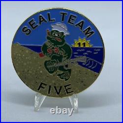 NAVY SEAL TEAM 5 Five V NSW USN CHALLENGE COIN SPECWAR Military