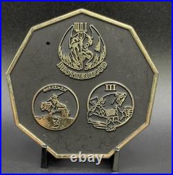 NAVY SEAL Team 3 Brotherhood Coin with Edge Initials NSW ST3 Team-Issued Rare