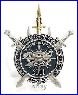 NAVY SEAL Team XII 12 Special Boat Team USN US DEVGRU Spear Challenge Coin