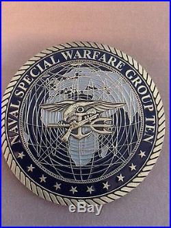 NEW Naval Special Warfare Group TEN Navy Challenge Coin X 10 SEALs DEVGRU