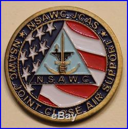 NSAWC JTAC Joint Terminal Attack Controller Navy Cleared Hot Challenge Coin SEAL