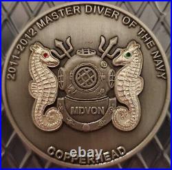 NSW Master Chief Gary Furr Master Diver US Navy MDVON COPPERHEAD Challenge Coin