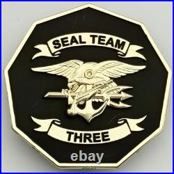 NSW SEAL Team 3 Challenge Coin 2.75 Horsemen Brotherhood ST3 Trident RARE NSWG