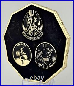 NSW SEAL Team 3 Challenge Coin 2.75 Horsemen Brotherhood ST3 Trident RARE NSWG