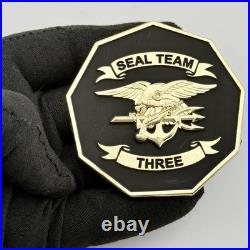 NSW SEAL Team 3 Challenge Coin 2.75 Horsemen Brotherhood ST3 Trident RARE NSWG