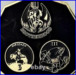 NSW SEAL Team 3 Challenge Coin 2.75 Horsemen Brotherhood ST3 Trident RARE NSWG