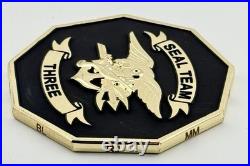 NSW SEAL Team 3 Challenge Coin 2.75 Horsemen Brotherhood ST3 Trident RARE NSWG