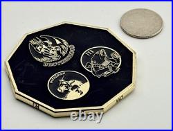 NSW SEAL Team 3 Challenge Coin 2.75 Horsemen Brotherhood ST3 Trident RARE NSWG