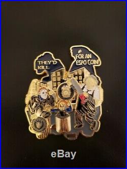 NYPD Challenge Coin Espo SCOOBY DOO navy cpo chief Jack Maple msg LIMITED GOLD