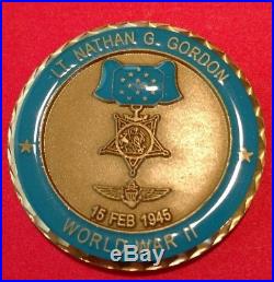 Nathan G. Gordon, U. S. Navy Wwii, Congressional Medal Of Honor, Challenge Coin