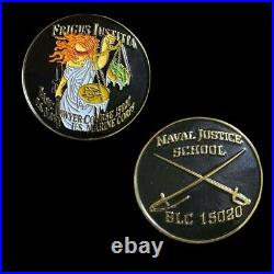 Naval Justice School Navy Challenge Coin US NAVY LAW JAG LADY JUSTICE US TUN