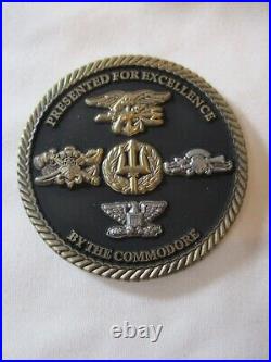 Naval Special Warfare Center Coronado Commodore Challenge Coin / Navy SEAL SWCC