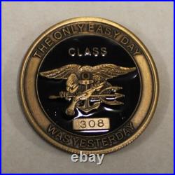 Naval Special Warfare Center SEAL BUDS Class #308 Navy Challenge Coin / Forces Naval Special Warfare Center SEAL BUDS Class #308 Navy Challenge Coin / Forces