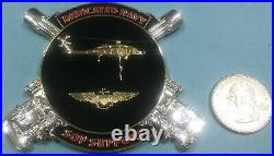 Naval Special Warfare Challenge Coin Hsc-85 Firehawks Dedicated Navy Seal Helos