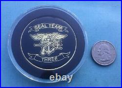 Naval Special Warfare Challenge Coin Seal Team 3 (st-3) Don't Tread On Me